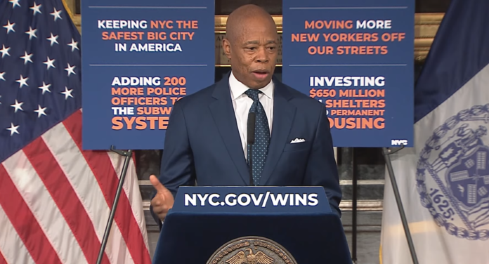 Mayor Eric Adams Holds In-Person Media Availability