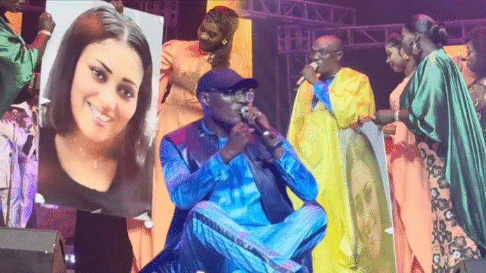 Grand Théâtre : Mbaye Nder craque en plein concert en découvrant une photo de sa défunte épouse.